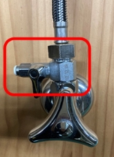 分岐栓を取付ける